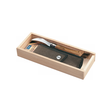 Opinel - Plumier navaja para setas madera de roble con funda