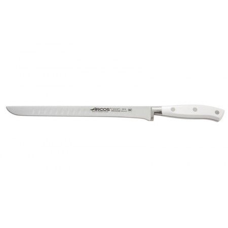 Arcos Riviera blanc - Cuchillo para jamón alveolado de 25 cm