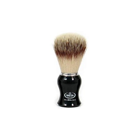 Omega - Brocha de afeitar Hi-Brush negra