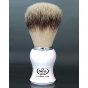 Omega - Brocha de afeitar Hi-Brush blanca